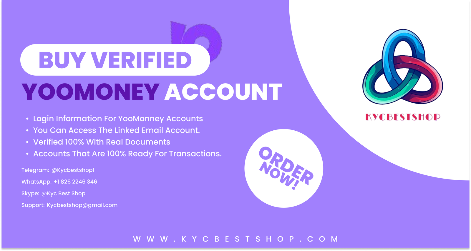 Buy verified yoomoney accounts